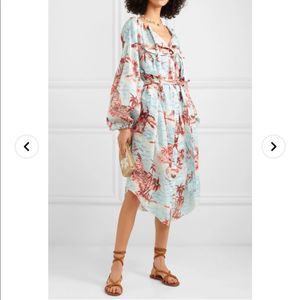 Zimmermann | Eyes On Summer Printed Cotton And Linen-blend Canvas Dress
